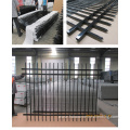 Ornamental welded iron tubular steel picket fence